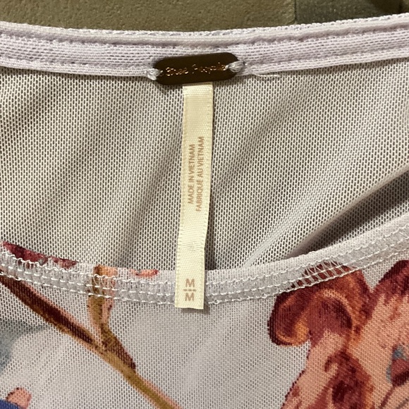 Free People Multicolor Floral Long Sleeve Blouse - Picture 2 of 3